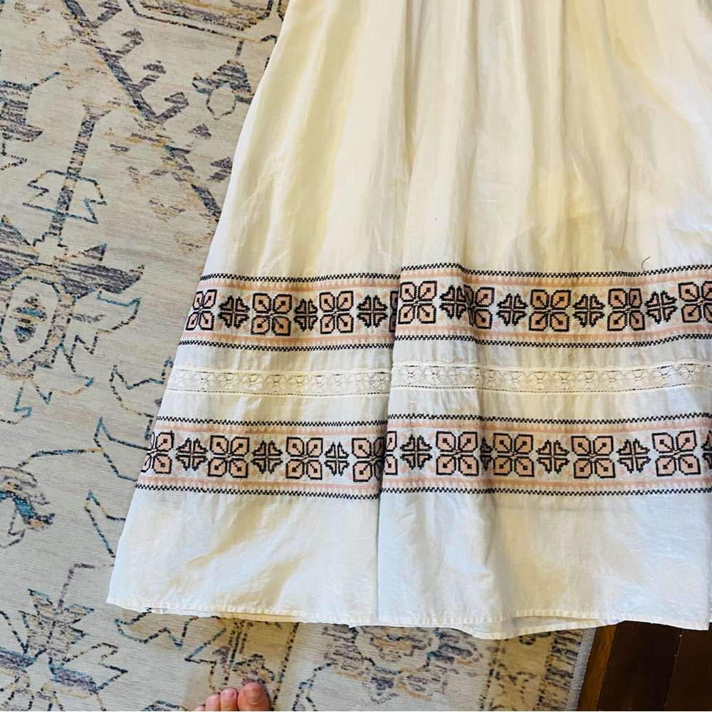 Love shack fancy Maxi Isla Boho Peasant Embroidered dress size XS - Picture 7 of 12